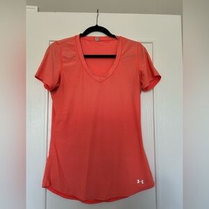 Under Armour Orange Fitted Short Sleeve Tee